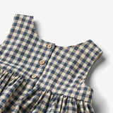 Wheat Main  Pinafore Wrinkles Sienna Dresses 1306 blue check