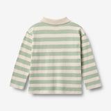 Wheat Main Polo skjorte L/S Fred Blouse 9647 mint stripe