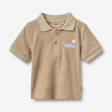 Wheat Main Polo skjorte S/S Mali Sweatshirt 9608 sand stone