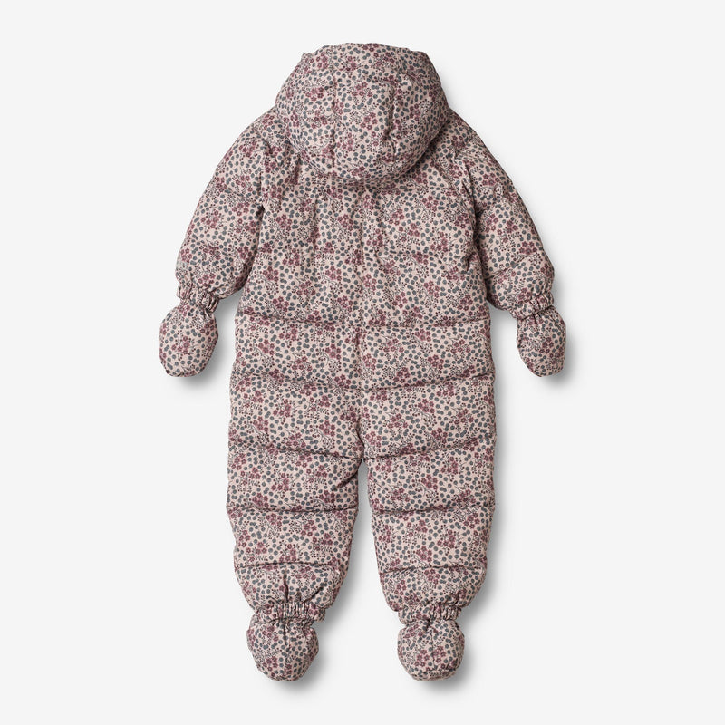 Wheat Outerwear Puffer Babydress Edem | Baby Snowsuit 1352 pale lilac berries