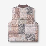 Wheat Outerwear Puffer Vest Lakas Jacket 9618 patchwork flowers