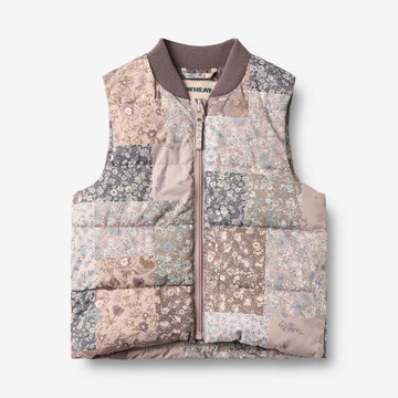 Wheat Outerwear Puffer Vest Lakas Jacket 9618 patchwork flowers