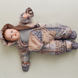 Wheat Outerwear Puffer baby Booties Fuffa Accessory 9670 dark charcoal flowers