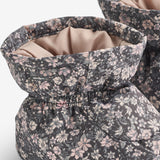 Wheat Outerwear Puffer baby Booties Fuffa Accessory 9670 dark charcoal flowers