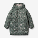 Wheat Outerwear Puffere Frakk Yrsa Jacket 9533 forest lake checked flowers