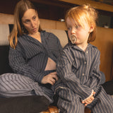 Wheat Main Pyjamas Fie Home 4339 blue holiday stripe