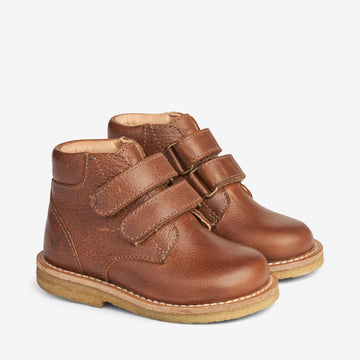 Wheat Footwear Raden Borrelås | Baby Prewalkers 9002 cognac
