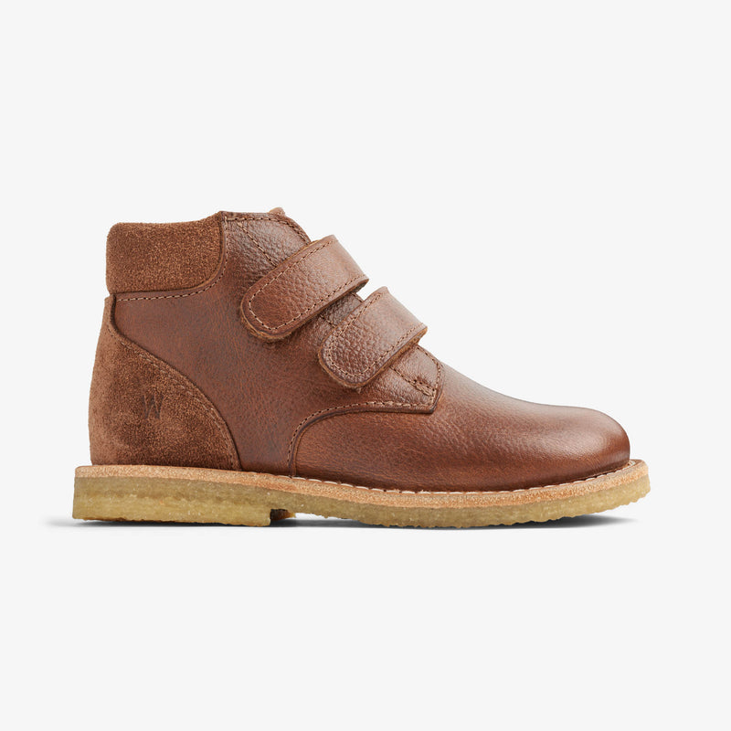 Wheat Footwear Raden Borrelås | Baby Prewalkers 9002 cognac