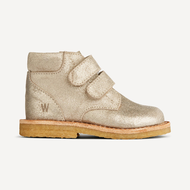 Wheat Footwear Raden Borrelås Shine | Baby Prewalkers 0171 grey