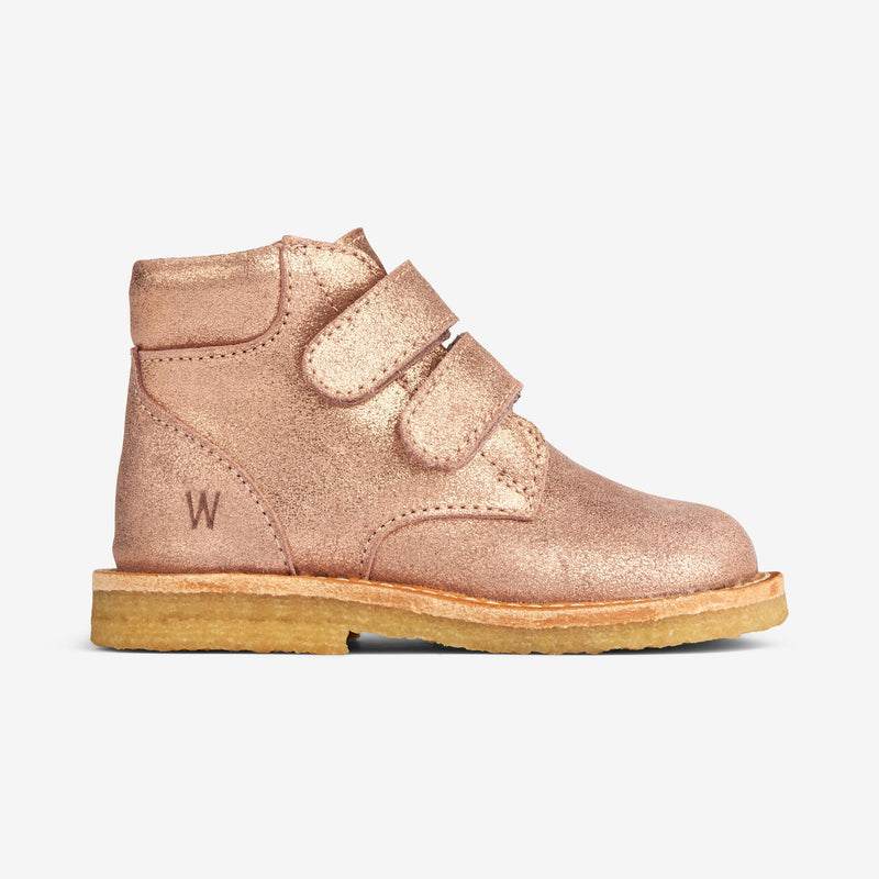 Wheat Footwear Raden Borrelås Shine | Baby Prewalkers 2026 rose
