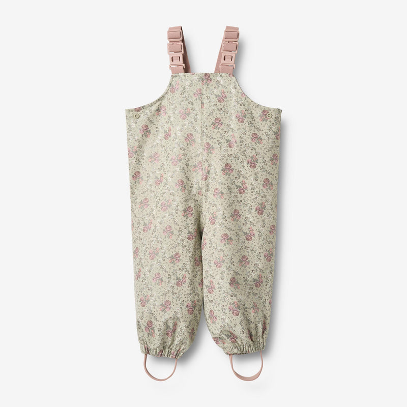 Wheat Outerwear Regnbukser m.seler Charlo Overall 9539 slightly green flowers
