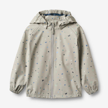 Wheat Outerwear Regnjakke Chardy Jacket 9602 light flint letters