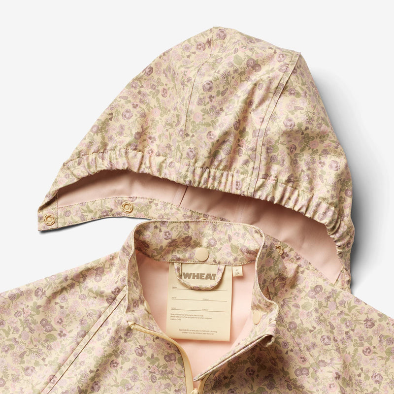 Wheat Outerwear Regnjakke Chardy Rainwear 9521 rose flower field