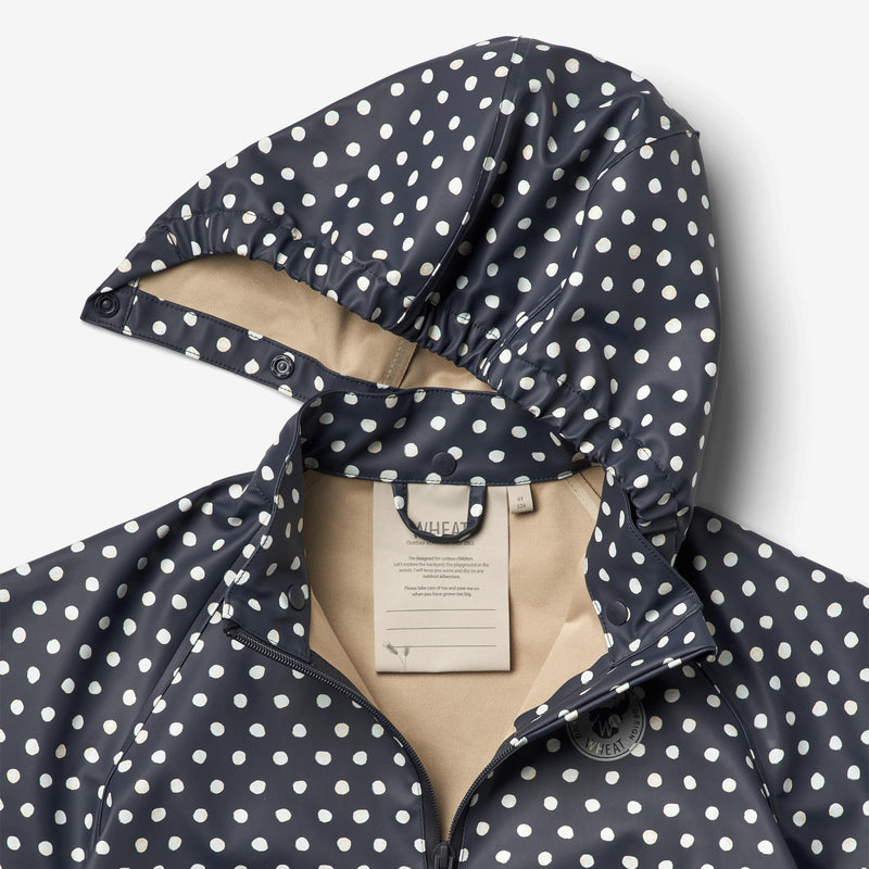 Wheat Outerwear  Regnjakke Chardy Rainwear 1071 ink dots
