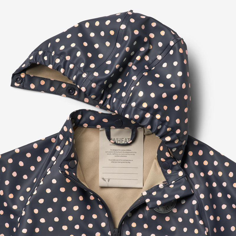 Wheat Outerwear  Regnjakke Chardy Rainwear 1071 ink dots