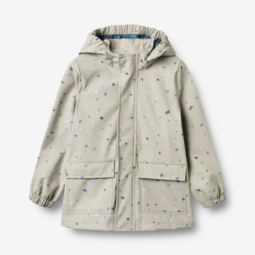 Wheat Outerwear Regnjakke Ollo Jacket 9602 light flint letters
