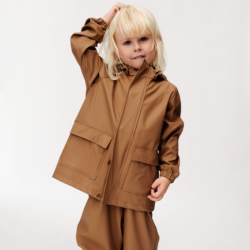 Wheat Outerwear Regnjakke Ollo Rainwear 3002 hazel