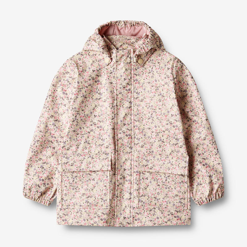 Wheat Outerwear  Regnjakke Ollo  Rainwear 9014 clam multi flowers