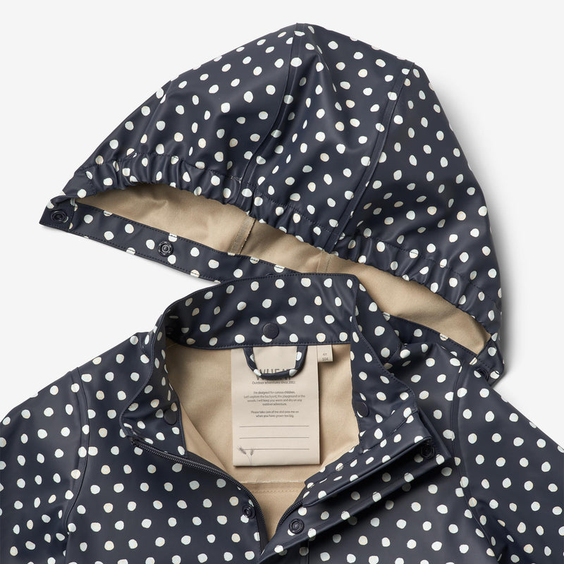 Wheat Outerwear  Regnjakke Ollo  Rainwear 1071 ink dots