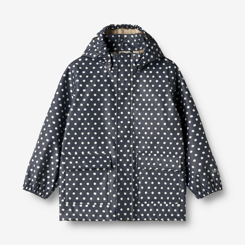 Wheat Outerwear  Regnjakke Ollo  Rainwear 1071 ink dots