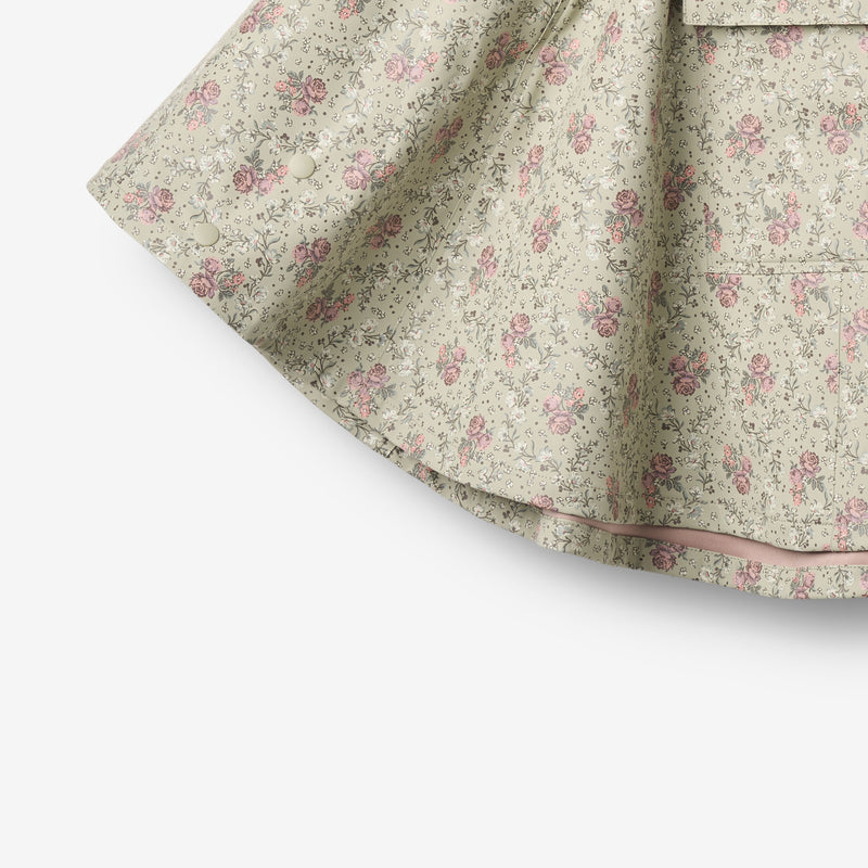 Wheat Outerwear Regnkappe Dråper Jacket 9539 slightly green flowers