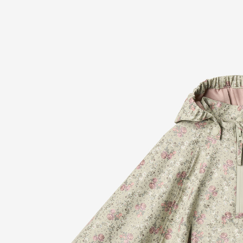 Wheat Outerwear Regnkappe Dråper Jacket 9539 slightly green flowers