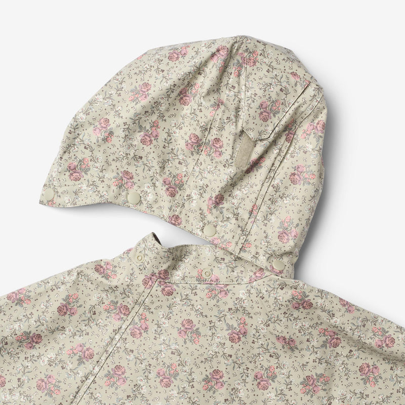 Wheat Outerwear Regnkappe Dråper Jacket 9539 slightly green flowers