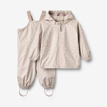 Wheat Outerwear Regntøy Charlie sett Set 9735 lilac blue flowers