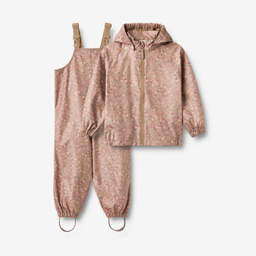 Wheat Outerwear Regntøysett Charlie Set 9674 portabella flowers