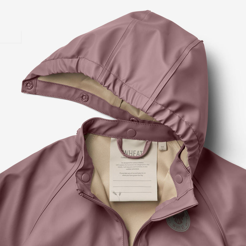 Wheat Outerwear  Regntøysett Charlie  Rainwear 1239 dusty lilac