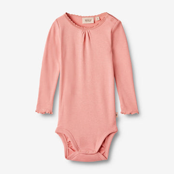 Wheat Main  Rib Body L/S Lotta Underwear/Bodies 2509 rosette