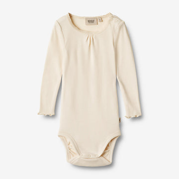 Wheat Main  Rib Body L/S Lotta Underwear/Bodies 3171 cream