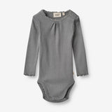 Wheat Main  Rib Body Lotta | Baby Underwear/Bodies 1525 autumn sky