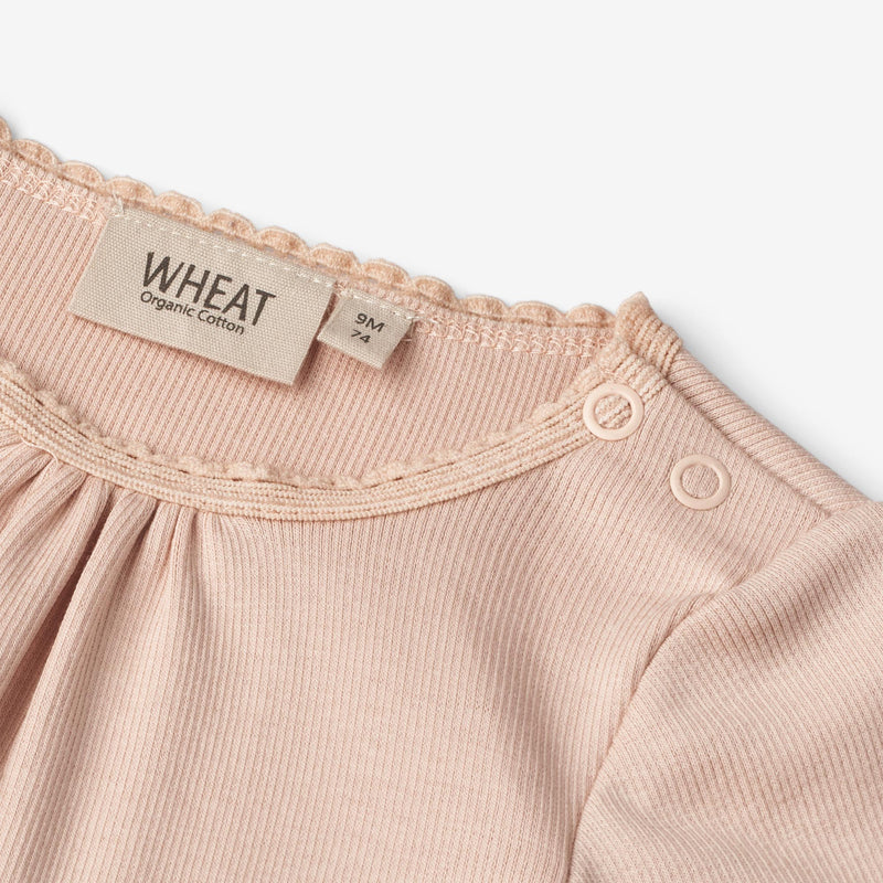 Wheat Main  Rib Body Lotta | Baby Underwear/Bodies 2032 rose dust