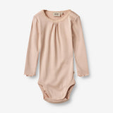 Wheat Main  Rib Body Lotta | Baby Underwear/Bodies 2032 rose dust