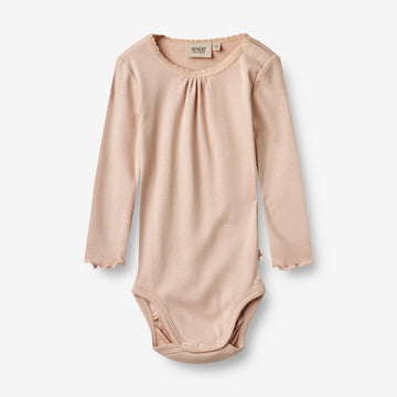 Wheat Main  Rib Body Lotta | Baby Underwear/Bodies 2032 rose dust