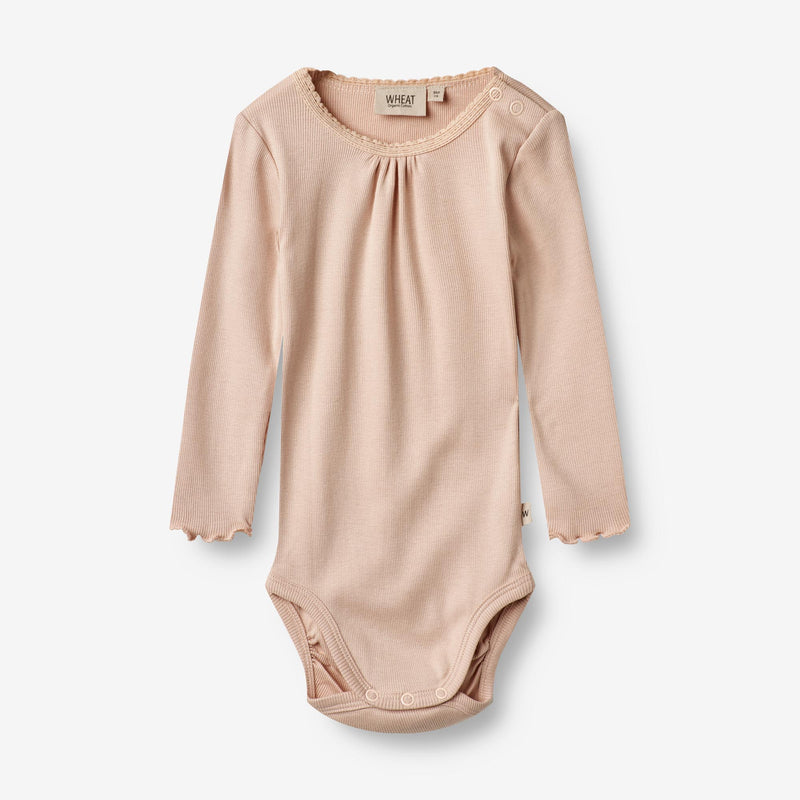 Wheat Main  Rib Body Lotta | Baby Underwear/Bodies 2032 rose dust