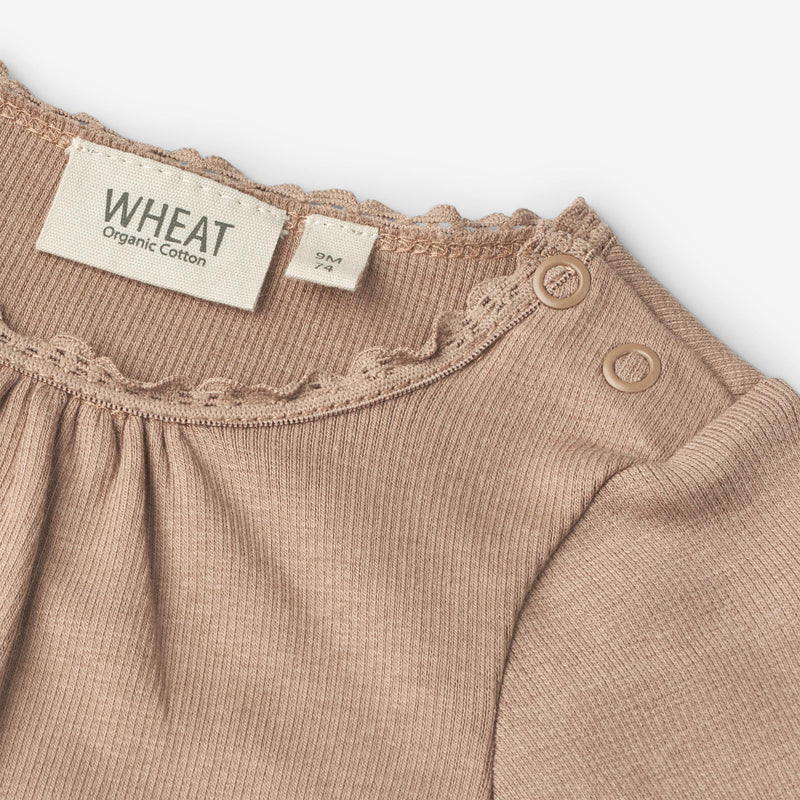 Wheat Main  Rib Body Lotta | Baby Underwear/Bodies 3006 soft brown