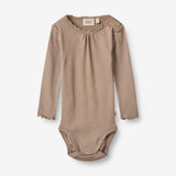 Wheat Main  Rib Body Lotta | Baby Underwear/Bodies 3006 soft brown