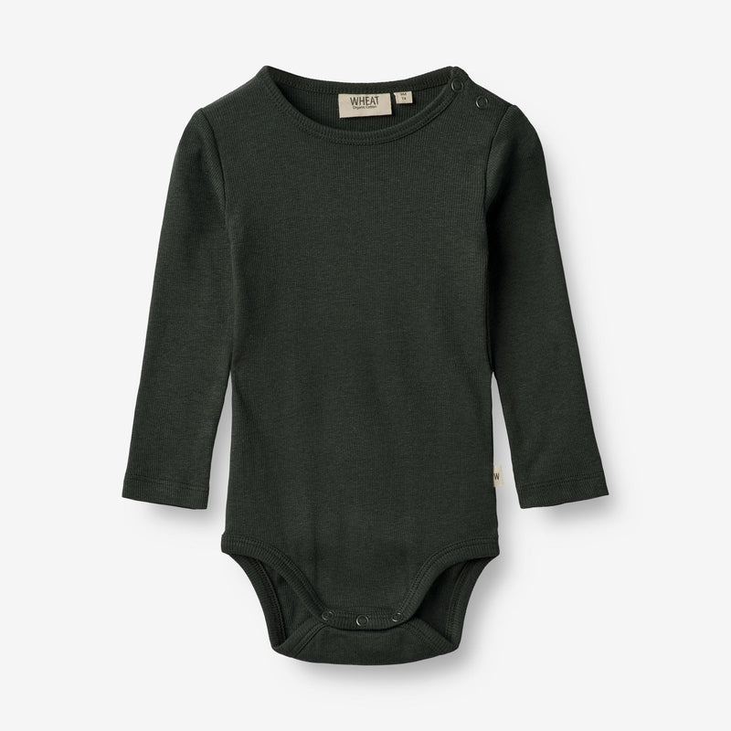 Wheat Main  Rib Body Peter | Baby Underwear/Bodies 0025 black coal