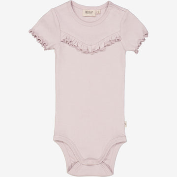 Wheat Main  Rib Body Ruffle SS Underwear/Bodies 1354 soft lilac