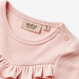 Wheat Main  Rib Body Ruffle S/S Edith Underwear/Bodies 2281 rose ballet