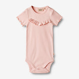 Wheat Main  Rib Body Ruffle S/S Edith Underwear/Bodies 2281 rose ballet