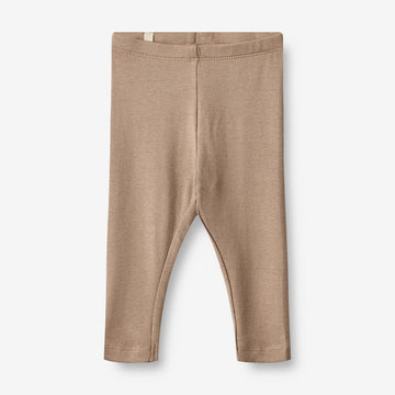 Wheat Main  Rib Leggings Maddy | Baby Leggings 3006 soft brown