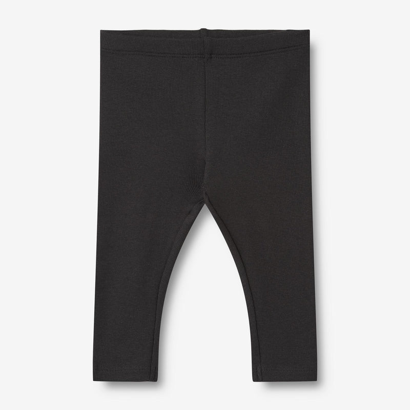 Wheat Main Rib Leggings Maddy | Baby Leggings 0021 black