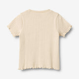 Wheat Main Rib T-skjorte S/S Irene T-Shirt 9629 almond peach
