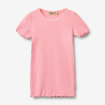 Wheat Main Rib T-shirt S/S Katie T-Shirt 9638 bubblegum