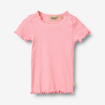 Wheat Main Rib T-shirt S/S Katie T-Shirt 9638 bubblegum