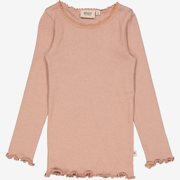 Wheat Main   Rib T-skjorte Blonde LS Jersey Tops and T-Shirts 2031 rose dawn