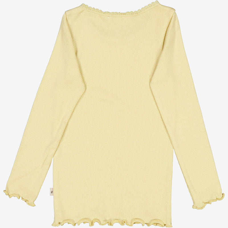 Wheat  Rib T-skjorte Blonde LS Jersey Tops and T-Shirts 5106 yellow dream